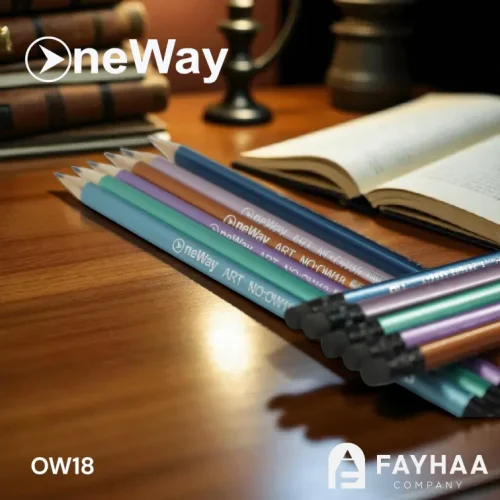 Pencil (Multi Colors White Wood) - One way
