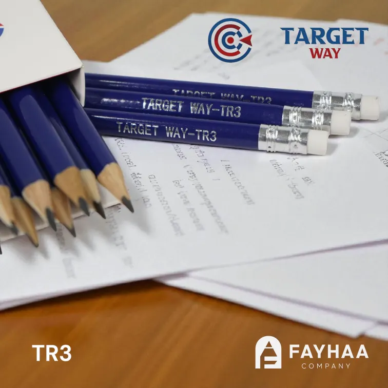 Pencil (Multi Colors White Wood) - Target Way