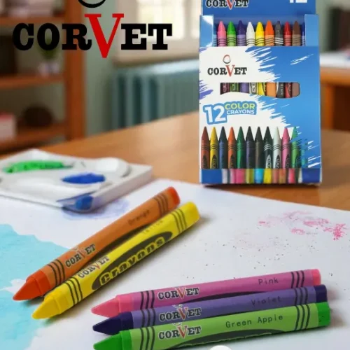 Crayon Wax 12 Colors Triangle - Corvet
